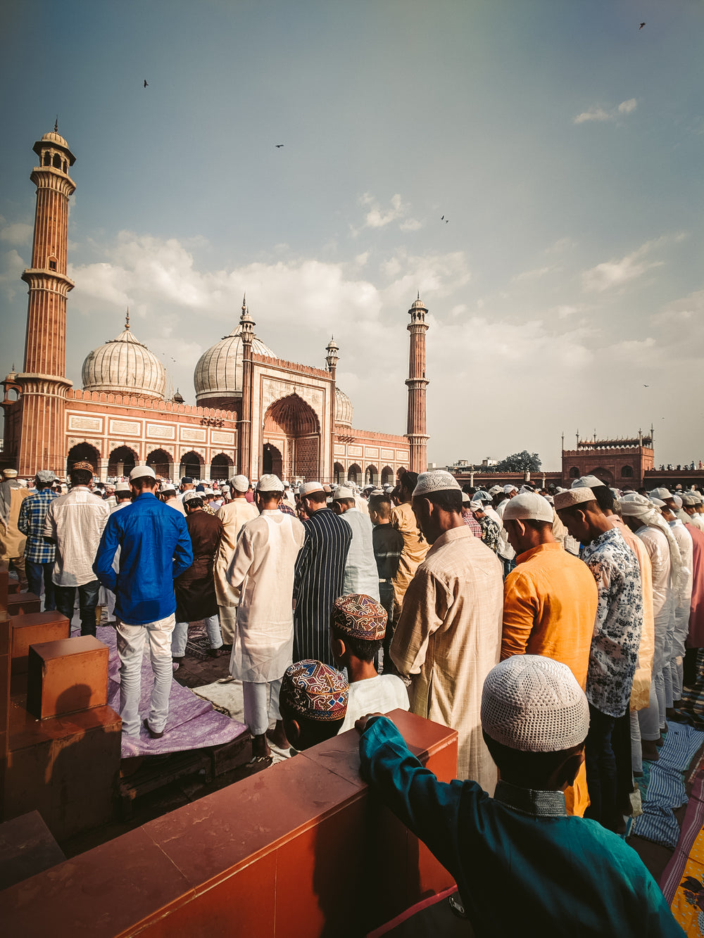 prayers at the mosque