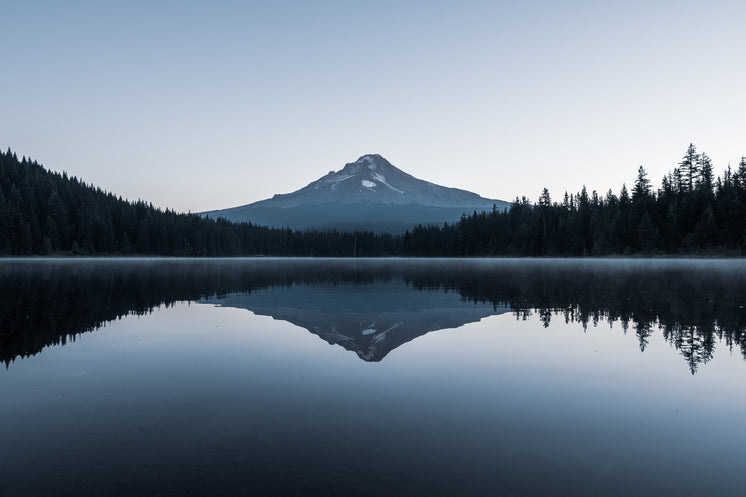 Prefect Reflection Of Mountain In Water