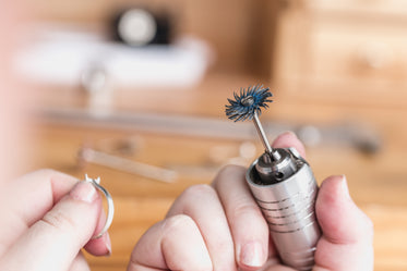 preparing to finish a ring