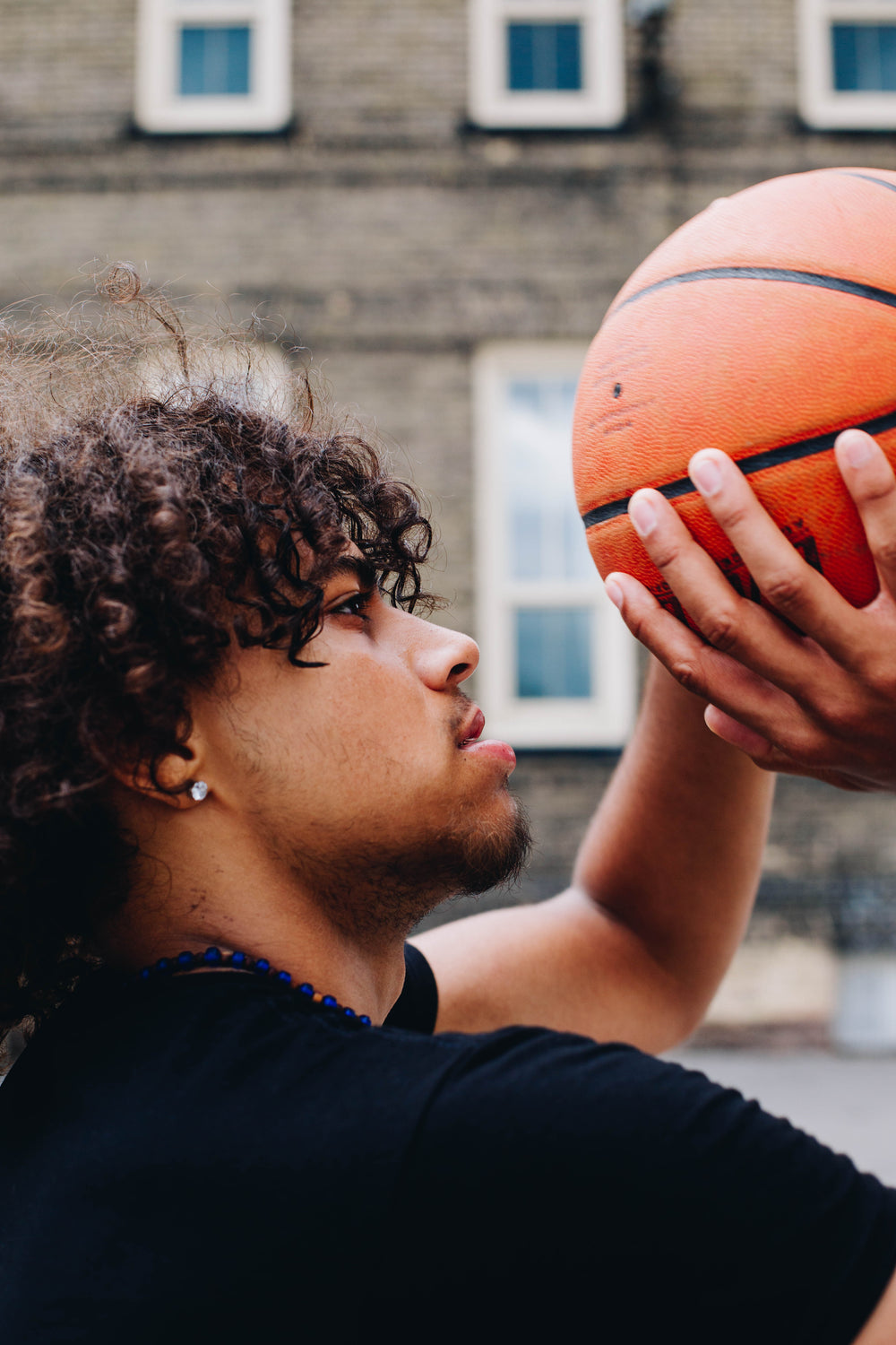 preparing to shoot a jumpshot