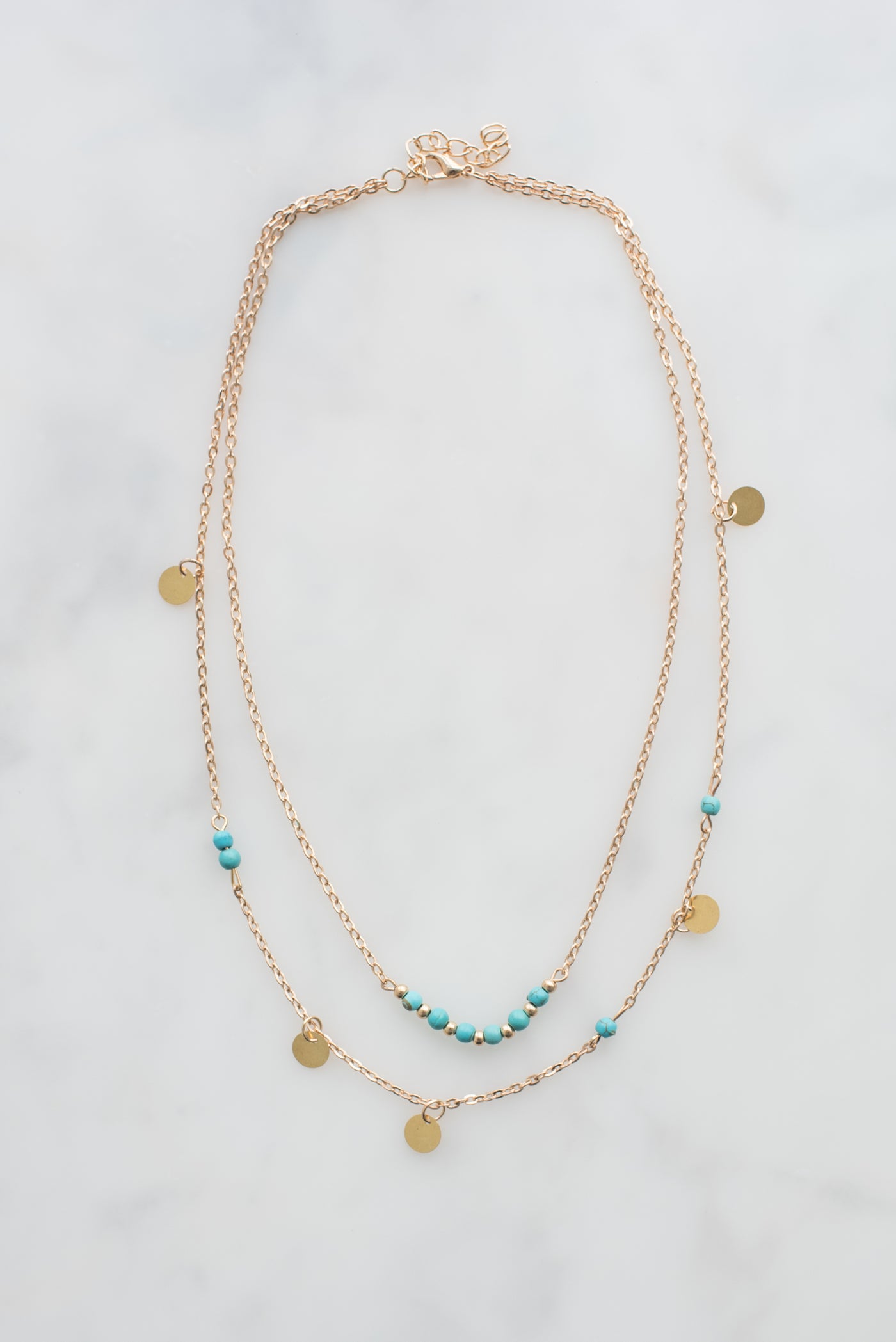 The Turquoise Layer Necklace