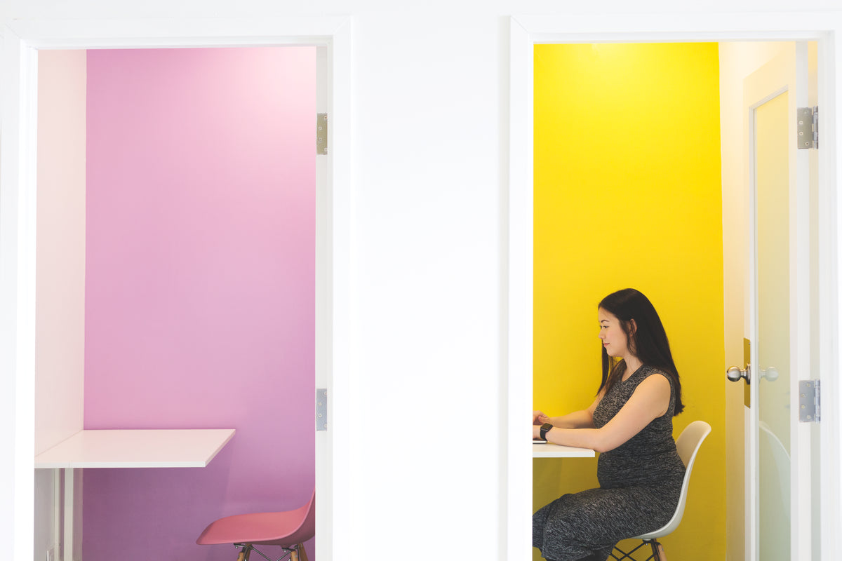 private colorful work rooms