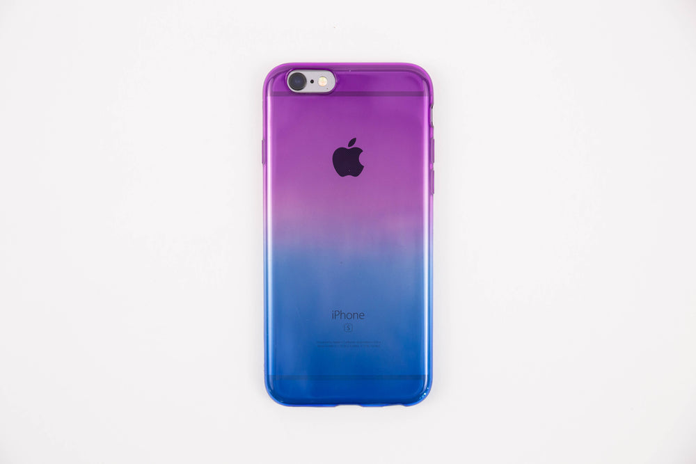 purple blue gradient iphone case