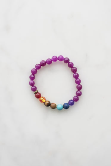 purple chakra bracelet