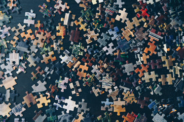 Browse Free HD Images of Puzzle Pieces On Navy Blue