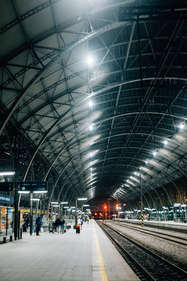 quiet circular train station