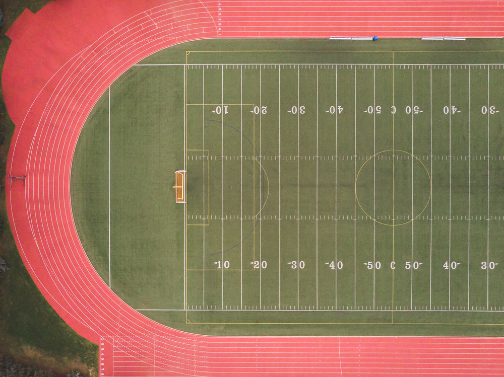 race track soccer field