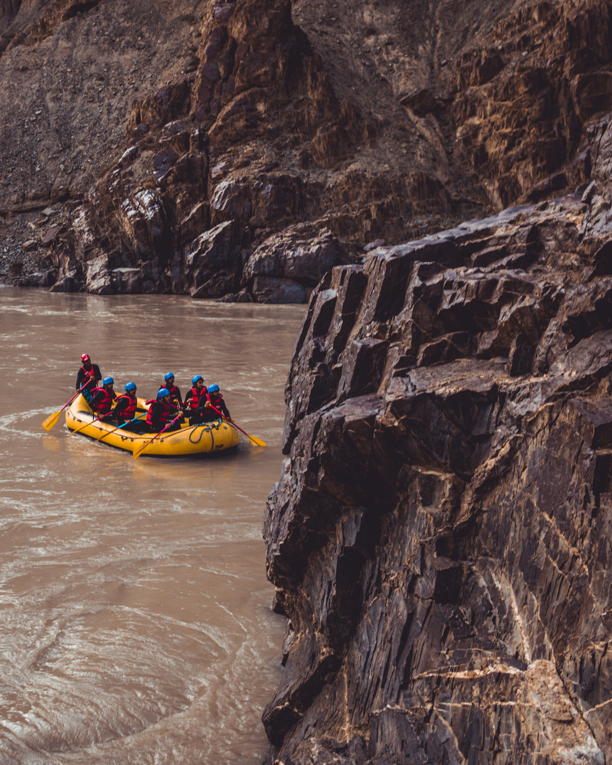 rafting the river