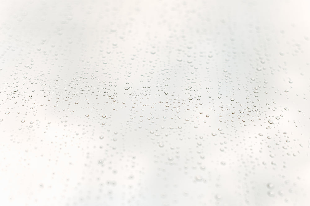 rain drops on a bright window