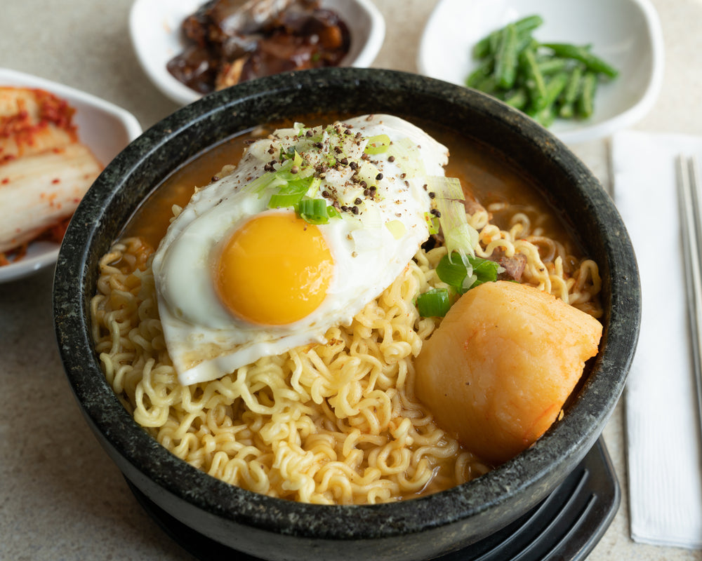 ramen bowl with sides