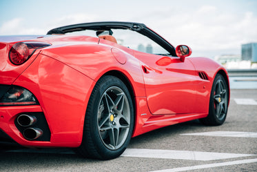 rear view of sports car