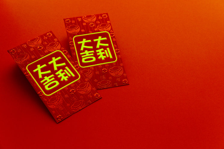 Red Envelopes On A Red Background