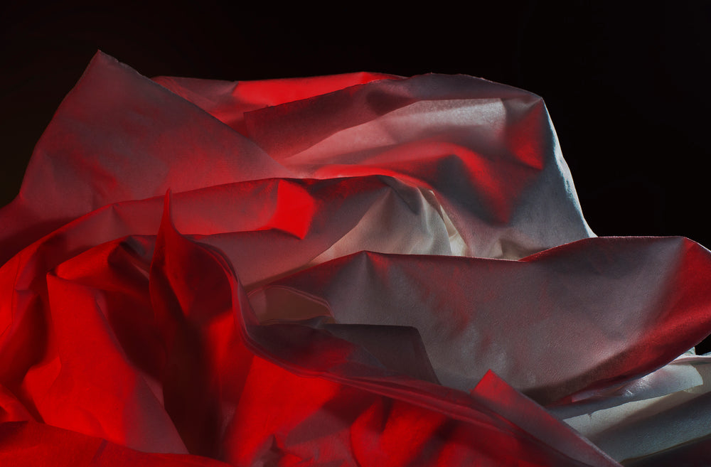 red light on layered tissues