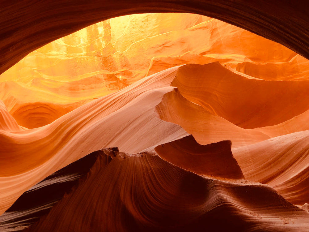 red rock cavern in the desert