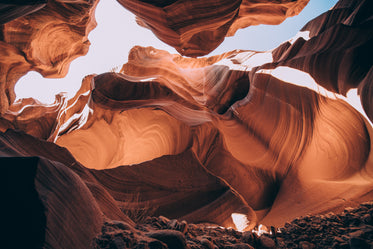 red sandstone of antelope canyon