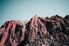 red sandstone peaks in canyon
