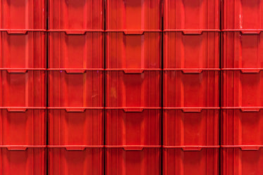 red stacked containers