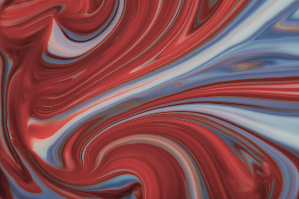 red white and blue marbling abstract view