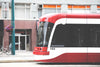 red white streetcar