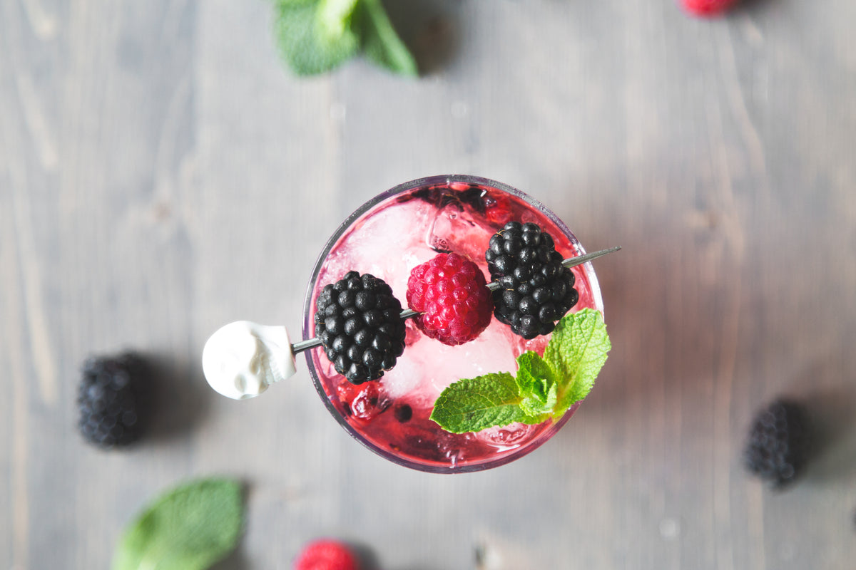 refreshing berry cocktail