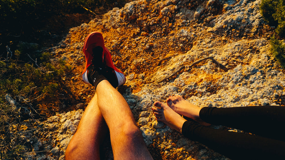 relaxing at sunset