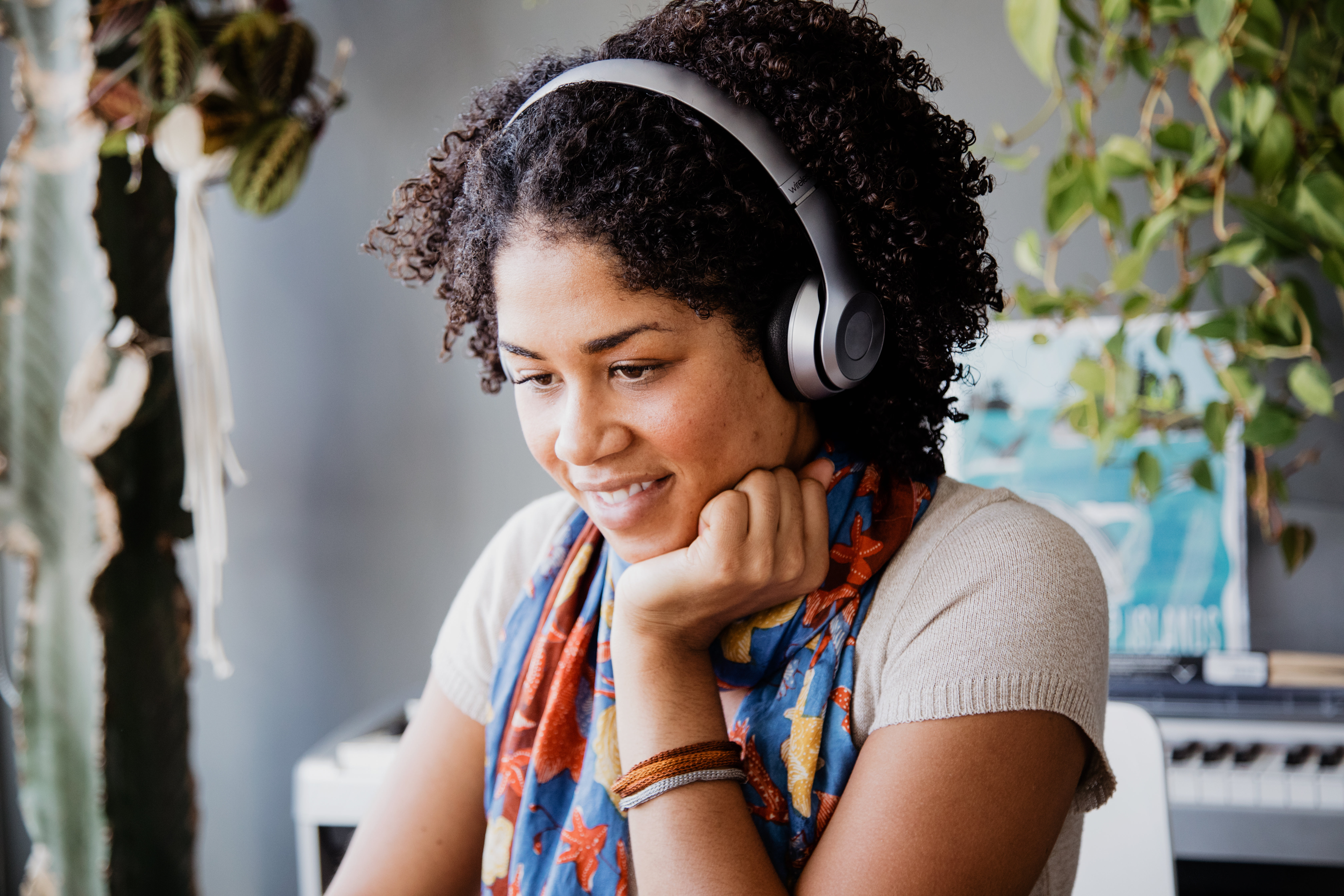 Relaxing In Headphones