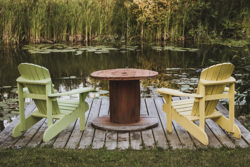 relaxing lake side chairs