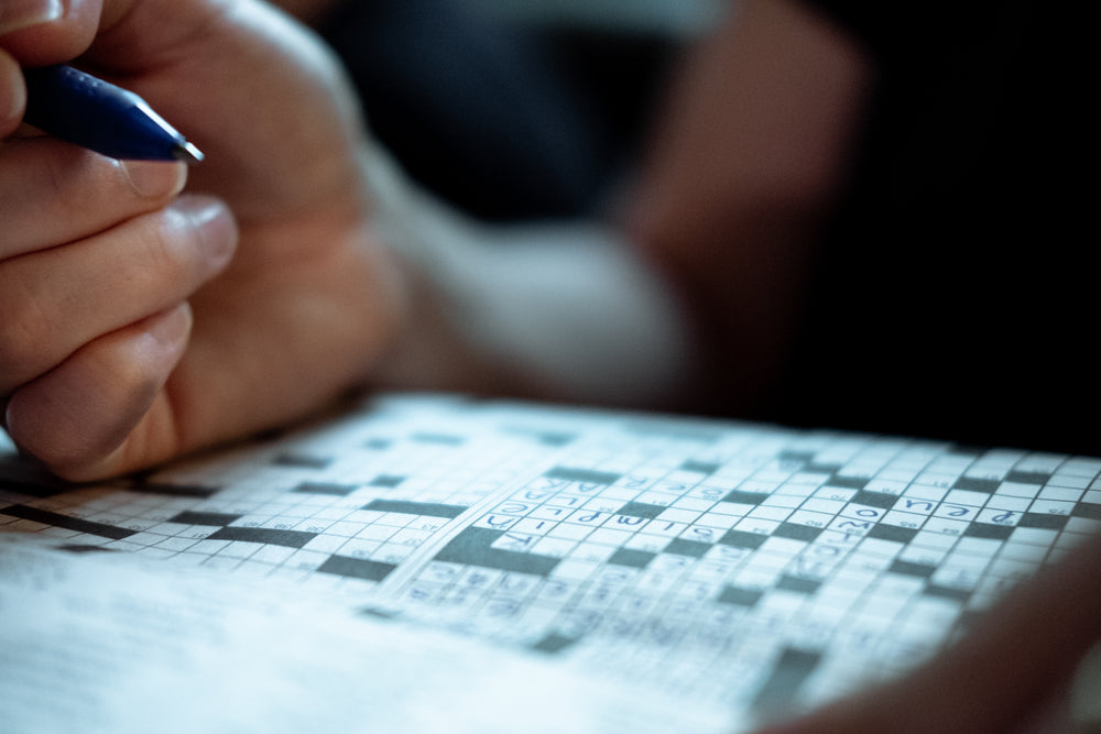 relaxing with a crossword