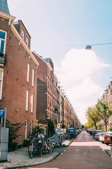 residential street in amsterdam