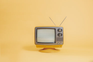 retro television set with antenna