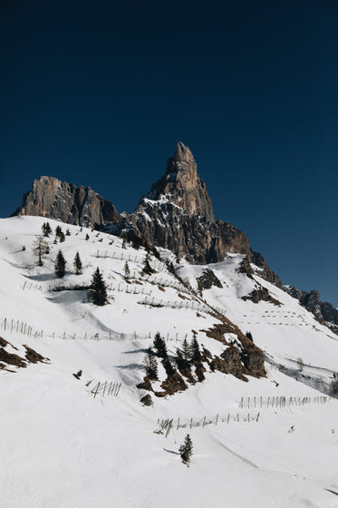 rich blue sky over mountains