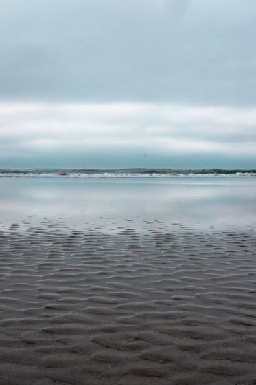 ripples in sand at low tide