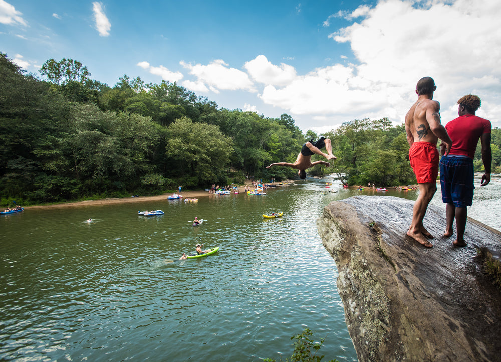 river party rock jumping