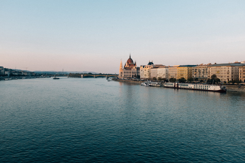 river surrounded by ornate architecture