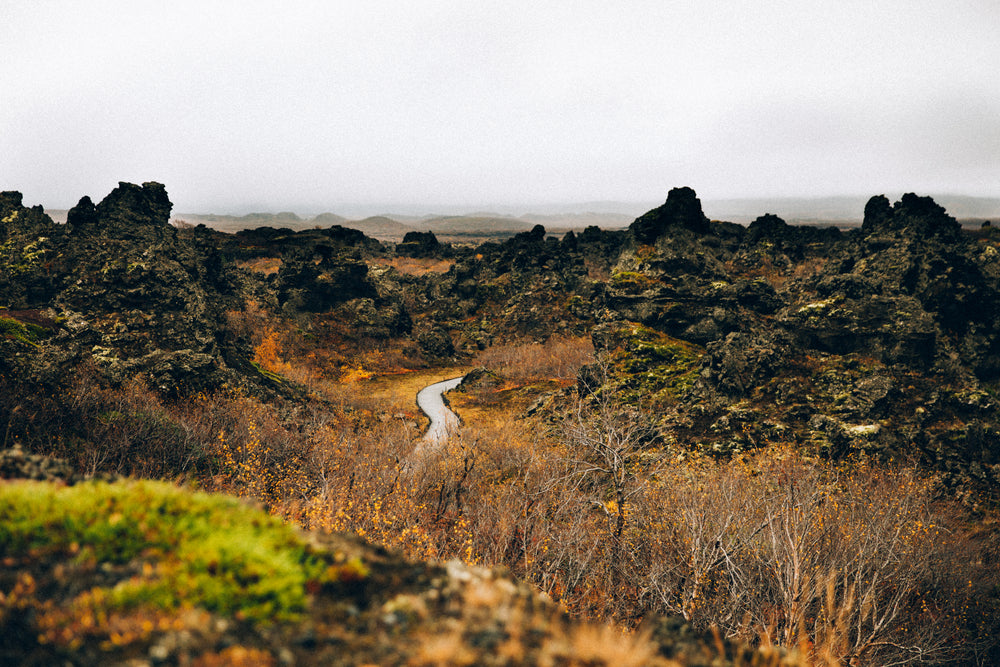 road through rocky terrain