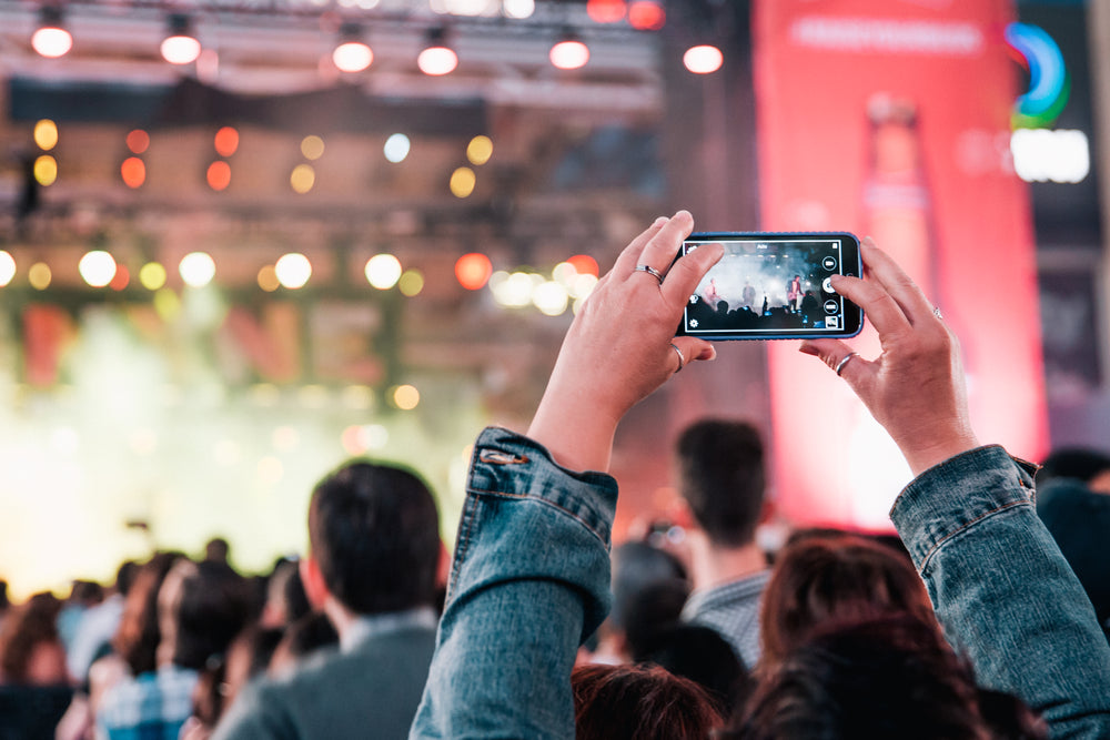 rock concert crowd