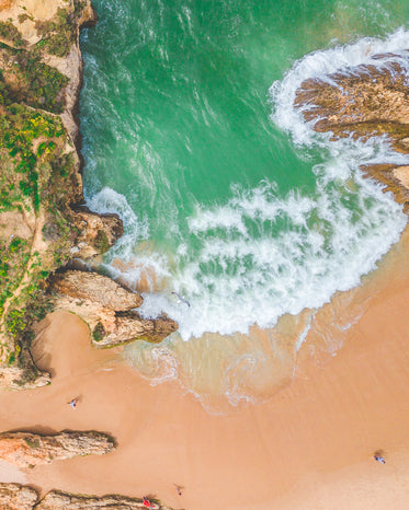 rocky coast and ocean waters