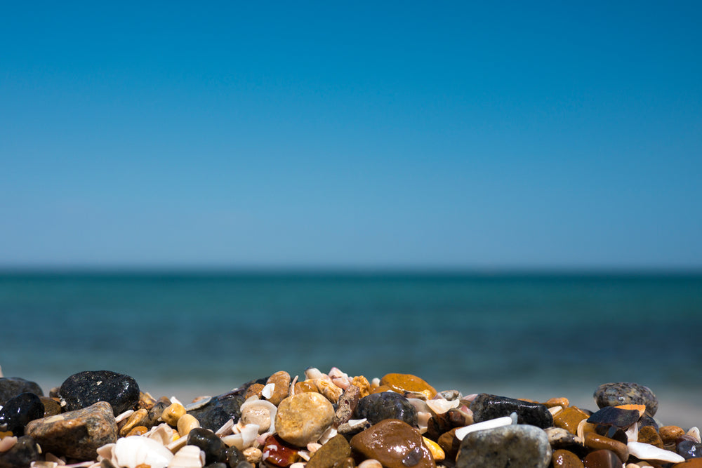 rocky shore stones