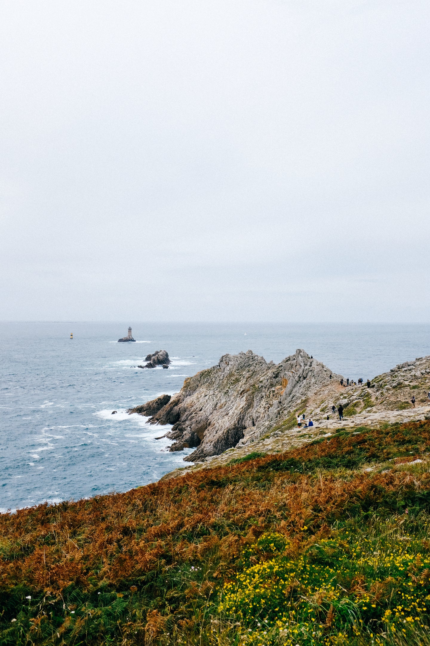 Rocky Shoreline Reaches Out To The Ocean