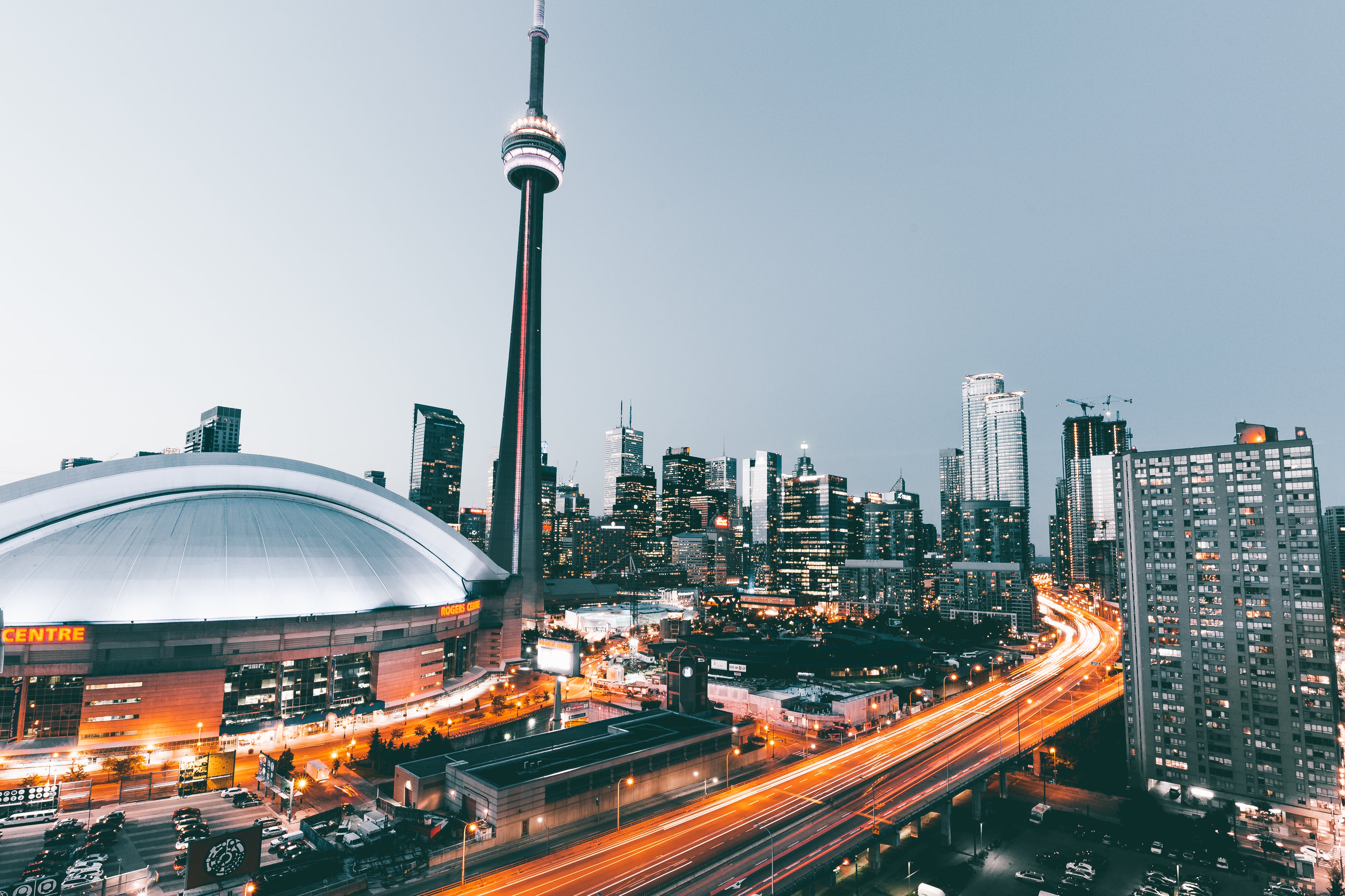 CN Tower and Rogers Centre, Toronto, Ontario