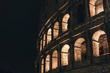 rome colosseum night