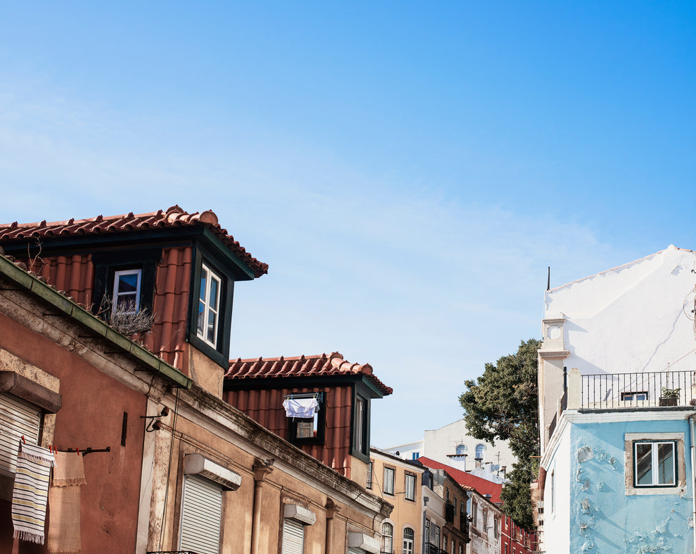 rooftops of a residential part of a sleepy town