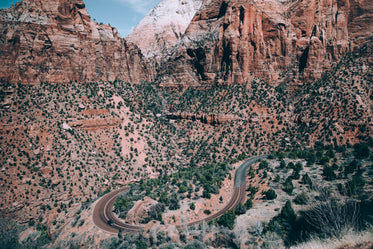 route 66 winding through canyon