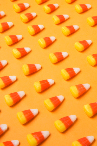 rows of candy corn