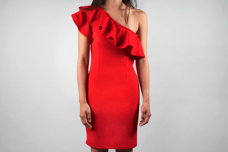 Ruffled Red Dress