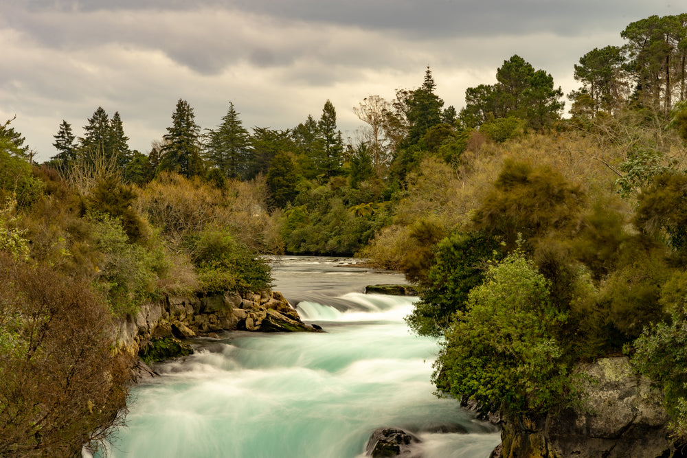 rushing waters and river rapids