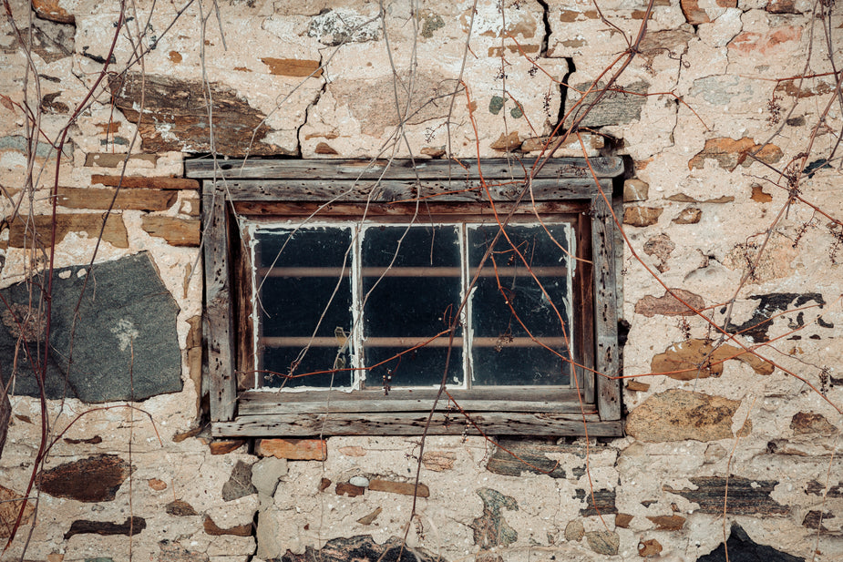 Browse Free HD Images of Rustic Old Window In A Stone Building