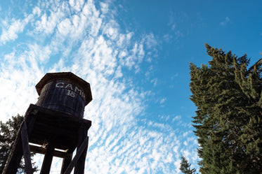 rustic water tower