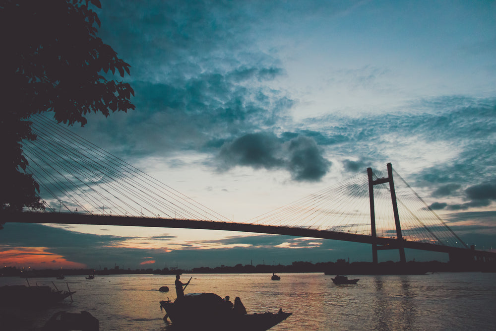 sailing at dusk