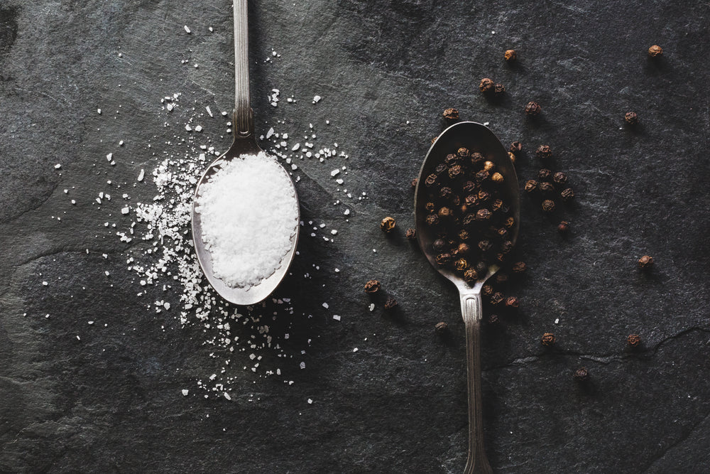 salt and pepper in teaspoons